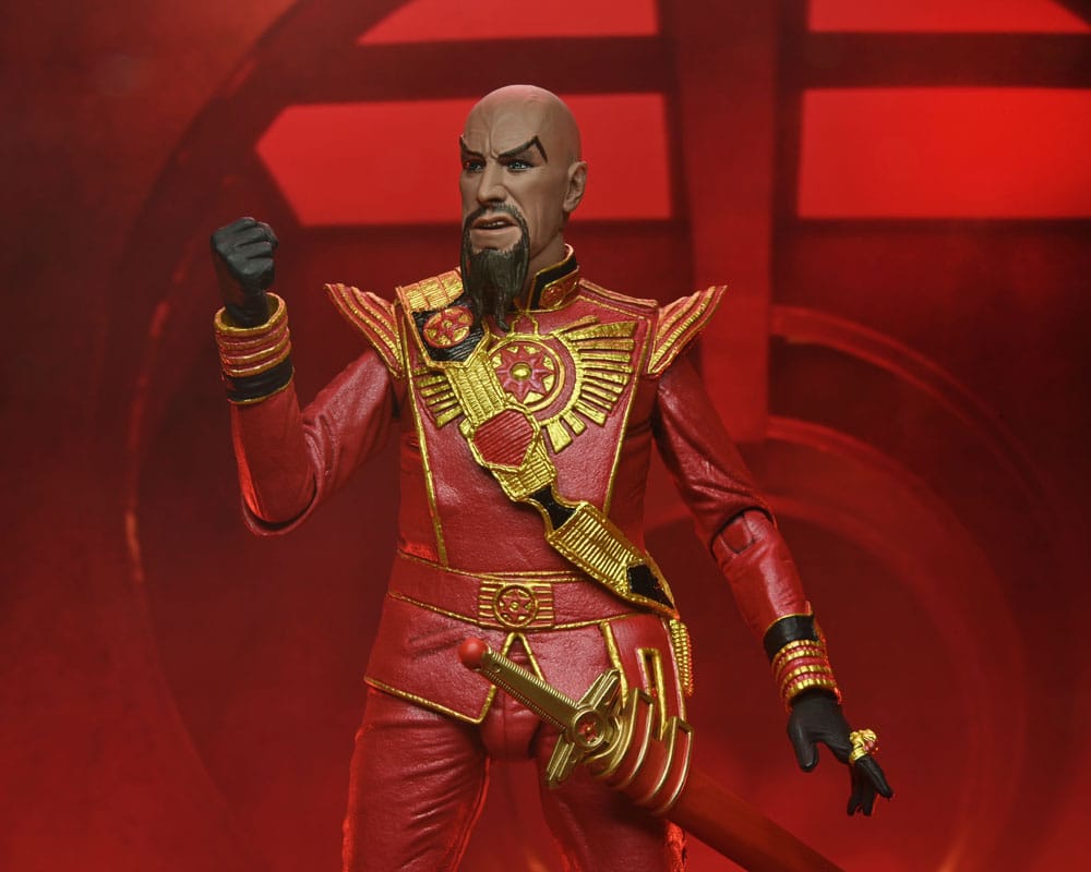 Flash Gordon (1980) Action Figure Ultimate Ming (Red Military Outfit) 18 cm 0634482426227