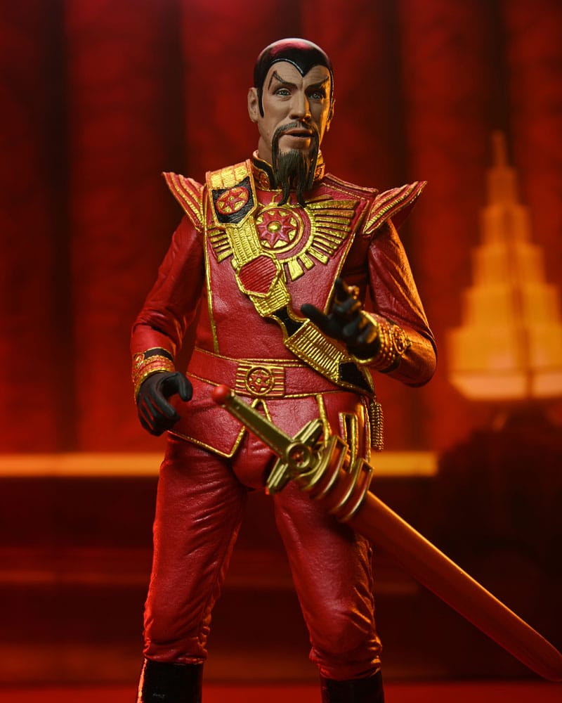 Flash Gordon (1980) Action Figure Ultimate Ming (Red Military Outfit) 18 cm 0634482426227