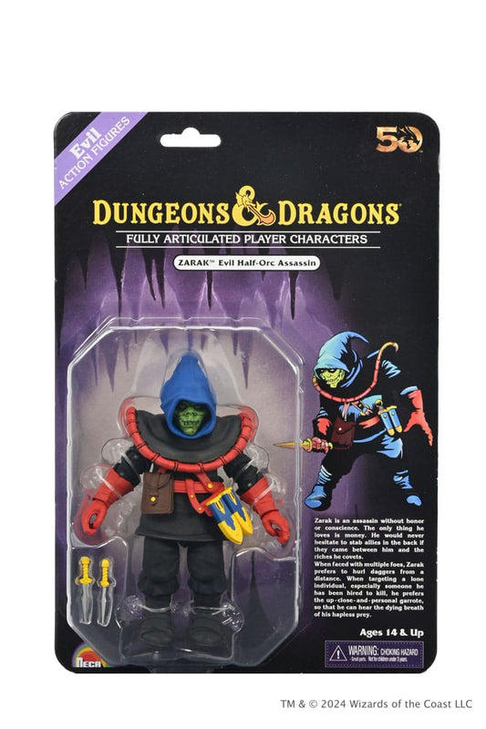 Dungeons and Dragons Scale Action Figure 50th Anniversary Zarak on Blister Card 18 cm 0634482522837