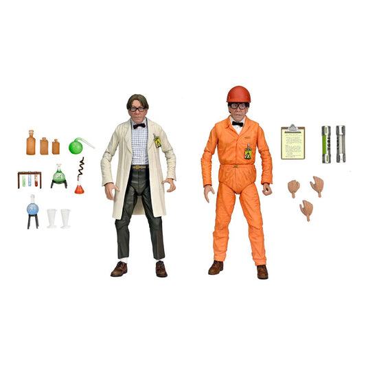 TMNT II: The Secret of the Ooze Action Figure 2-Pack Lab Coat Professor Perry and Hazmat Suit Professor Perry 18 cm 0634482543269