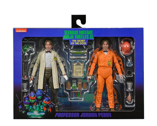 TMNT II: The Secret of the Ooze Action Figure 2-Pack Lab Coat Professor Perry and Hazmat Suit Professor Perry 18 cm 0634482543269