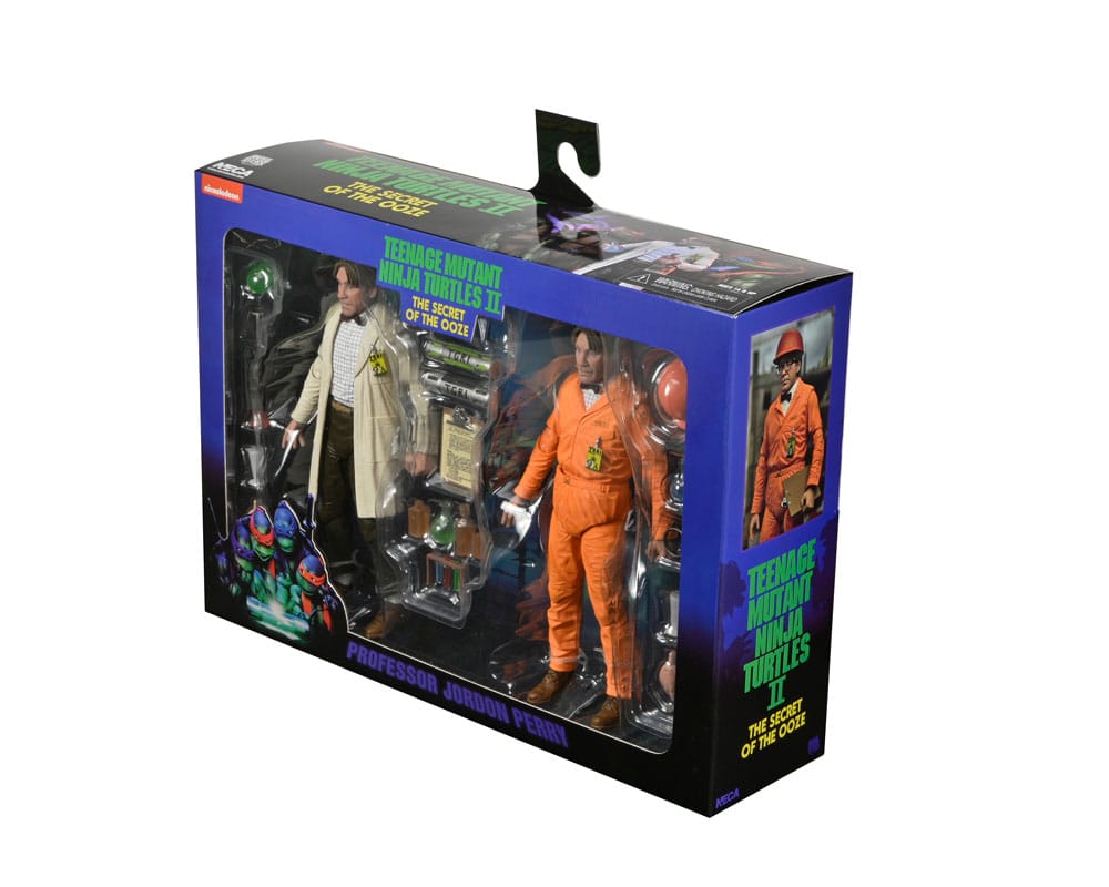 TMNT II: The Secret of the Ooze Action Figure 2-Pack Lab Coat Professor Perry and Hazmat Suit Professor Perry 18 cm 0634482543269