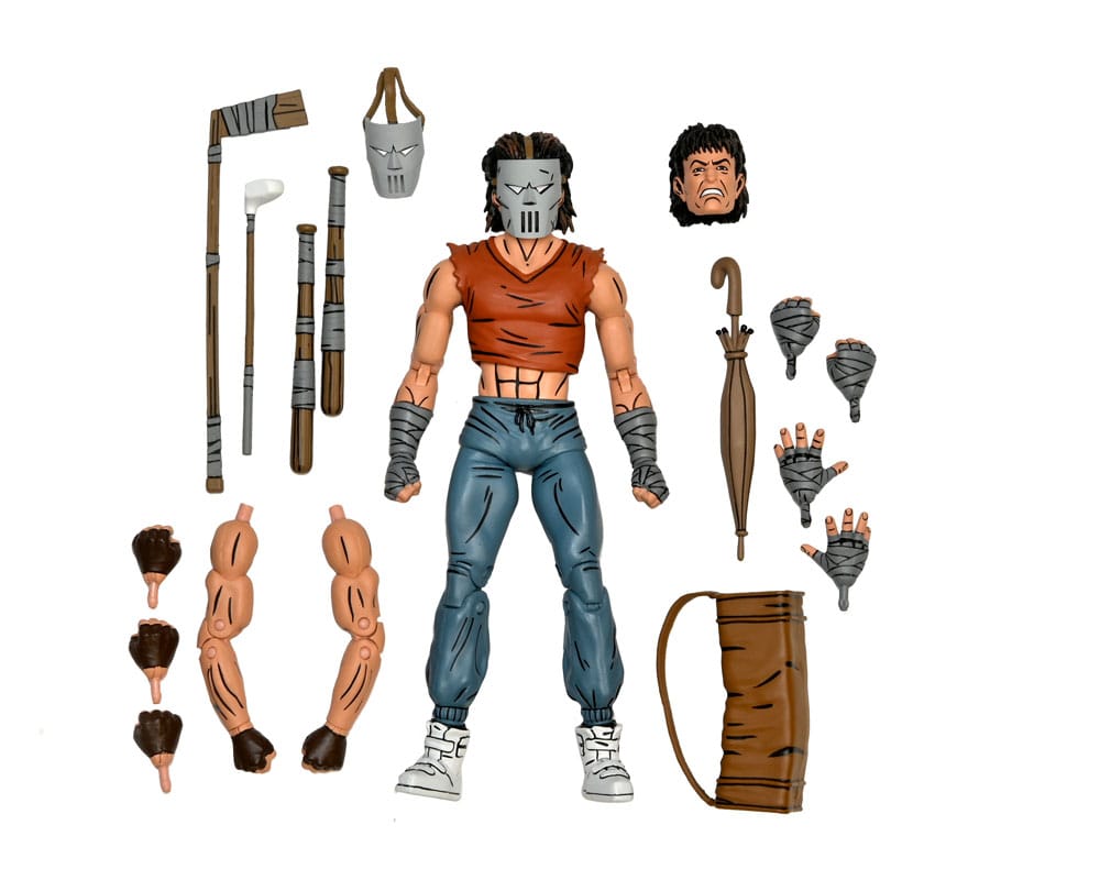 Teenage Mutant Ninja Turtles (Mirage Comics) Action Figure Casey Jones in Red shirt 18 cm 0634482543351