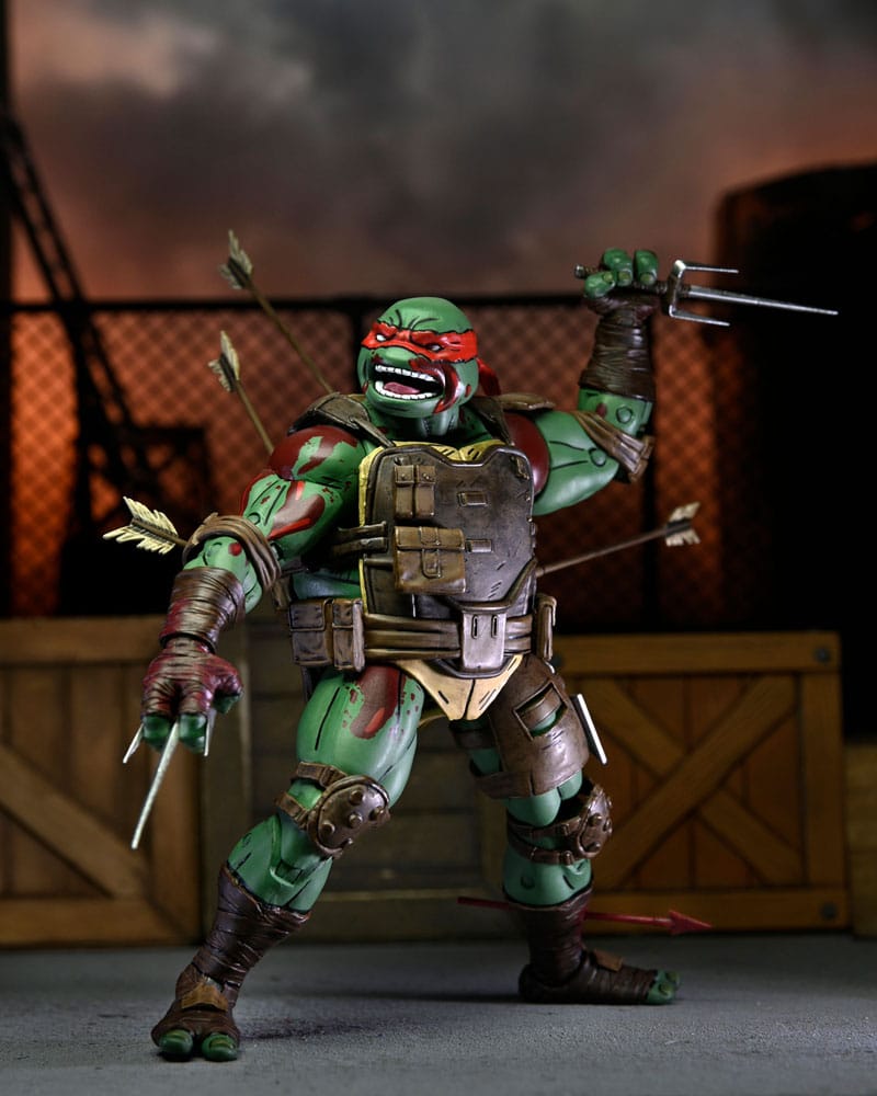 Teenage Mutant Ninja Turtles The Last Ronin Action Figure Ultimate First to Fall Raphael 18 cm 0634482543474