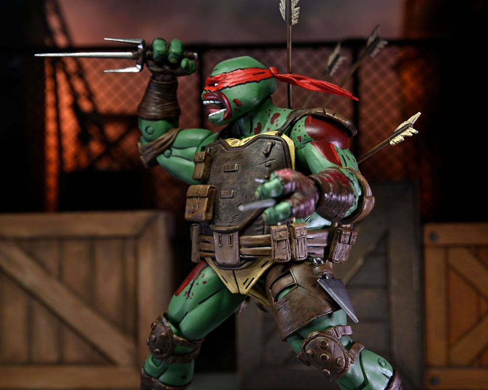 Teenage Mutant Ninja Turtles The Last Ronin Action Figure Ultimate First to Fall Raphael 18 cm 0634482543474