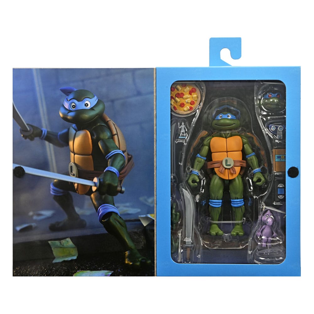 Teenage Mutant Ninja Turtles (Cartoon) Action Figure Ultimate Leonardo VHS 18 cm 0634482543528