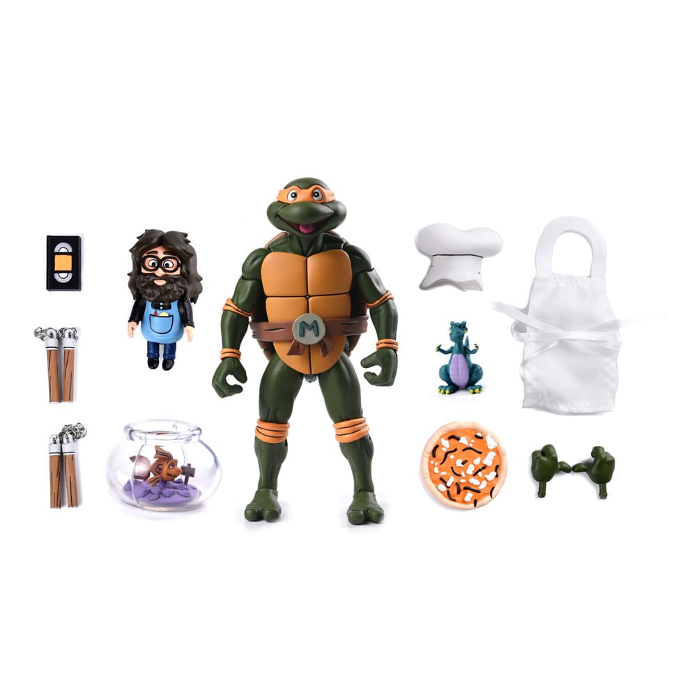 Teenage Mutant Ninja Turtles (Cartoon) Action Figure Ultimate Michelangelo VHS 18 cm 0634482543559