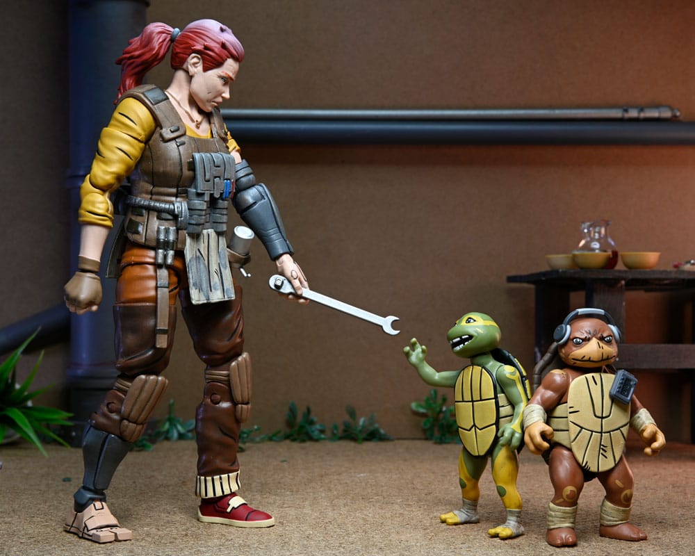 Teenage Mutant Ninja Turtles (The Last Ronin The Lost Years) Action Figure Grammy April with Baby Yi & Moja 18 cm 0634482544129