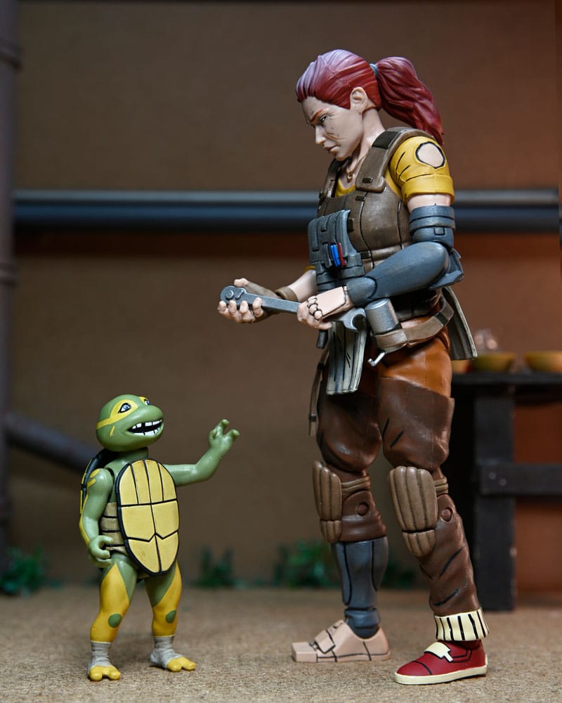 Teenage Mutant Ninja Turtles (The Last Ronin The Lost Years) Action Figure Grammy April with Baby Yi & Moja 18 cm 0634482544129