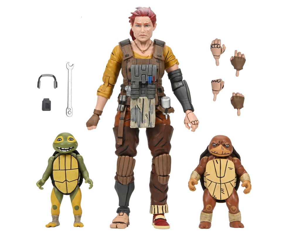 Teenage Mutant Ninja Turtles (The Last Ronin The Lost Years) Action Figure Grammy April with Baby Yi & Moja 18 cm 0634482544129