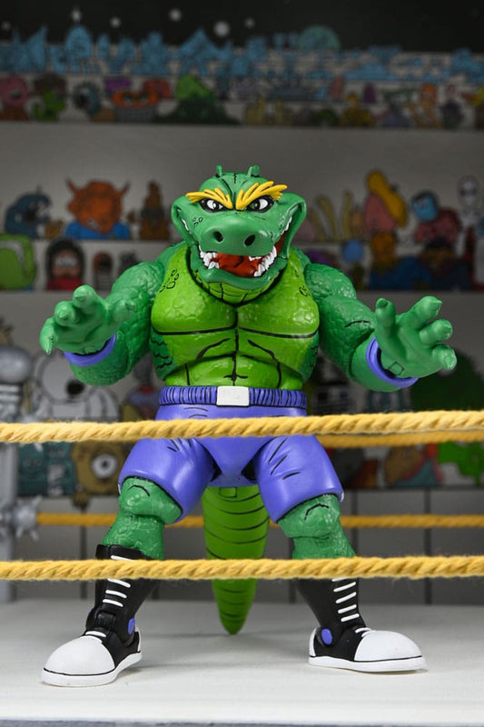 Teenage Mutant Ninja Turtles (Archie Comics) Action Figure Stump Wrestling Leatherhead 18 cm 0634482544655