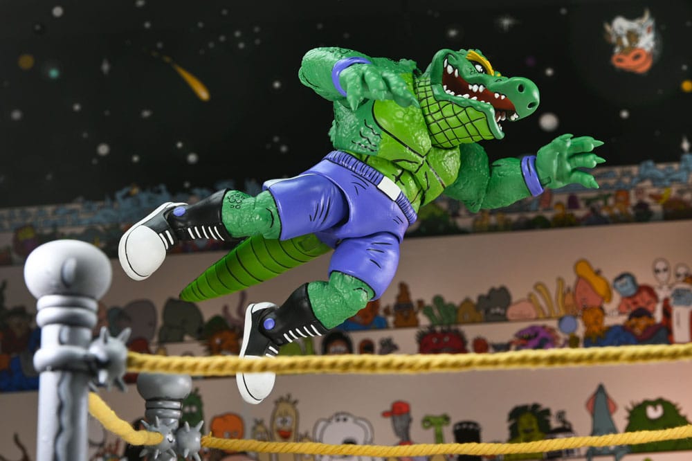 Teenage Mutant Ninja Turtles (Archie Comics) Action Figure Stump Wrestling Leatherhead 18 cm 0634482544655