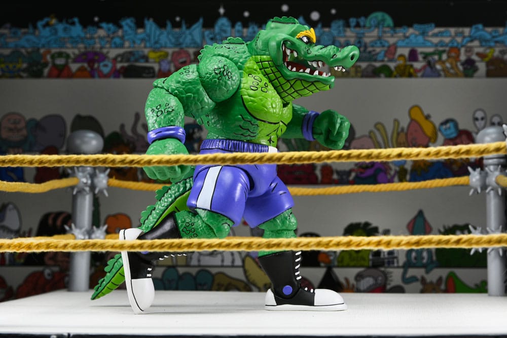 Teenage Mutant Ninja Turtles (Archie Comics) Action Figure Stump Wrestling Leatherhead 18 cm 0634482544655