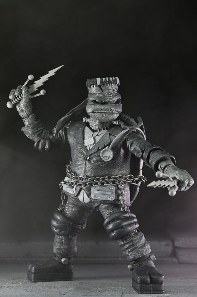 Universal Monsters x Teenage Mutant Ninja Turtles Action Figures 4-Pack Turtles Black & White 18 cm 0634482544686