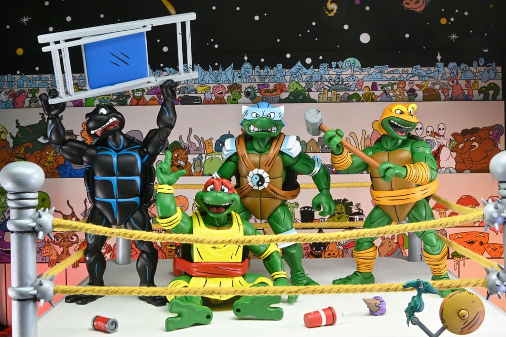 Teenage Mutant Ninja Turtles (Archie Comics) Action Figures 4-Pack Stump Wrestling Turtles 18 cm 0634482544693