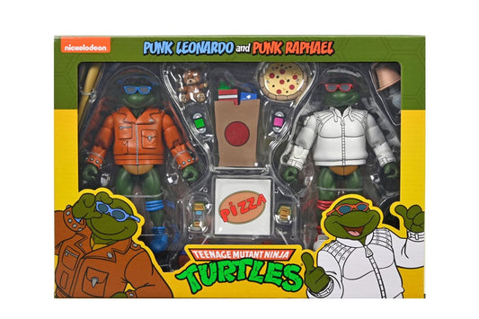 Teenage Mutant Ninja Turtles (Cartoon) Action Figure Punk Leo and Punk Raph 2 Pack 18 cm 0634482545003