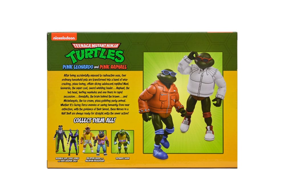 Teenage Mutant Ninja Turtles (Cartoon) Action Figure Punk Leo and Punk Raph 2 Pack 18 cm 0634482545003