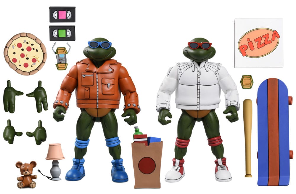 Teenage Mutant Ninja Turtles (Cartoon) Action Figure Punk Leo and Punk Raph 2 Pack 18 cm 0634482545003