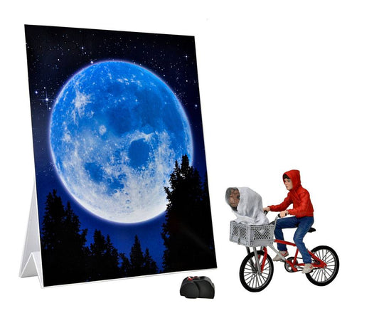 E.T. the Extra-Terrestrial Action Figure Elliott & E.T. on Bicycle 13 cm 0634482550656