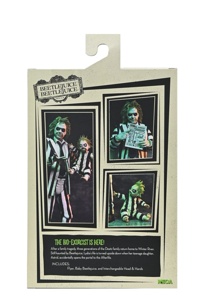 Beetlejuice Beetlejuice Action Figure 7 Scale Ultimate Striped Suit Beetlejuice 18 cm 0634482573044