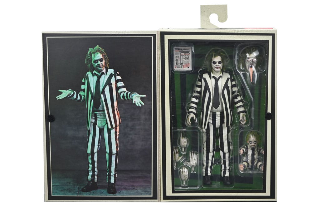 Beetlejuice Beetlejuice Action Figure 7 Scale Ultimate Striped Suit Beetlejuice 18 cm 0634482573044