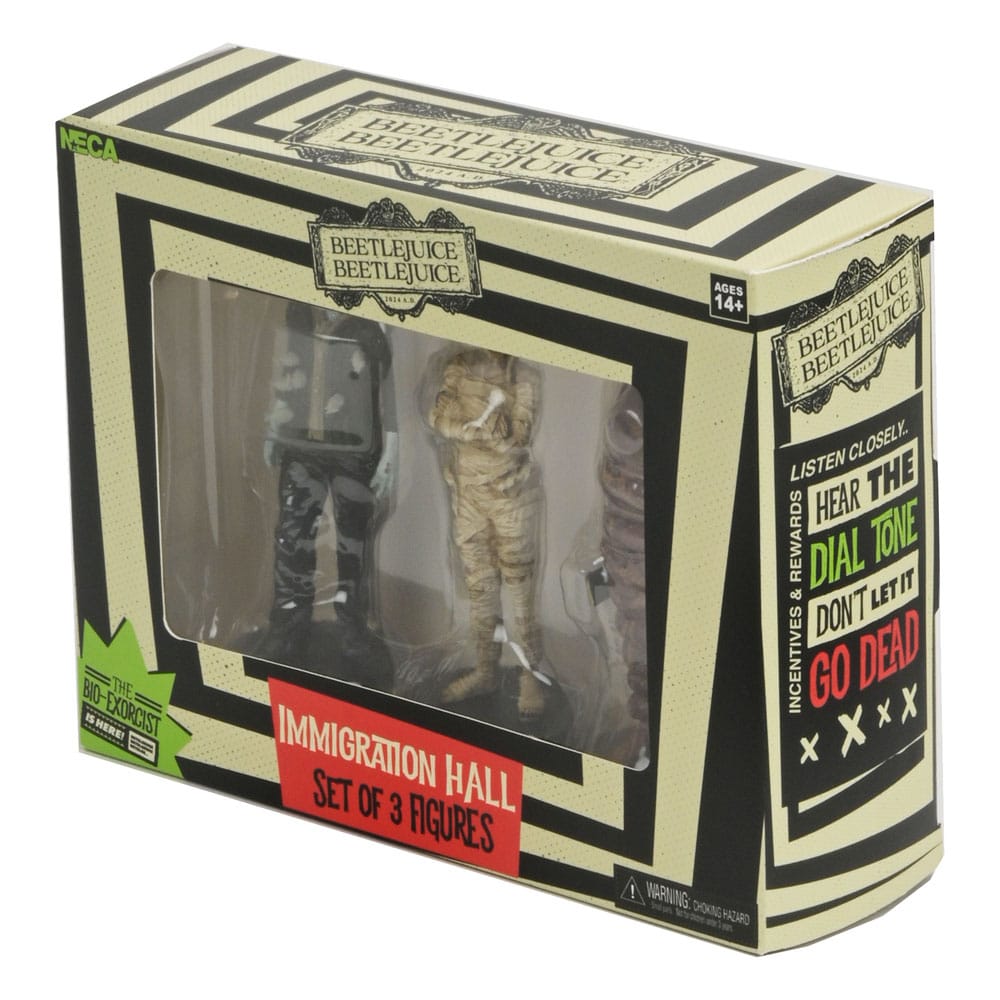 Beetlejuice Beetlejuice Figure 3-Pack Immigration Hall 1 10 cm 0634482606186