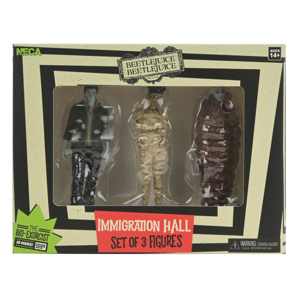 Beetlejuice Beetlejuice Figure 3-Pack Immigration Hall 1 10 cm 0634482606186