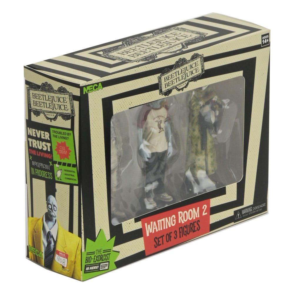 Beetlejuice Beetlejuice Figure 3-Pack Waiting Room 2 10 cm 0634482606193