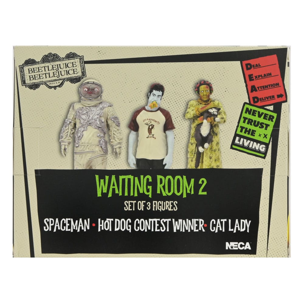 Beetlejuice Beetlejuice Figure 3-Pack Waiting Room 2 10 cm 0634482606193