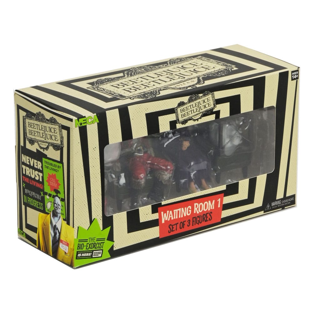 Beetlejuice Beetlejuice Figure 3-Pack Waiting Room 1 10 cm 0634482606292