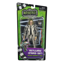 Beetlejuice 1988 Action Figure Beetlejuice Black and White Striped Suit 18 cm 0634482607435