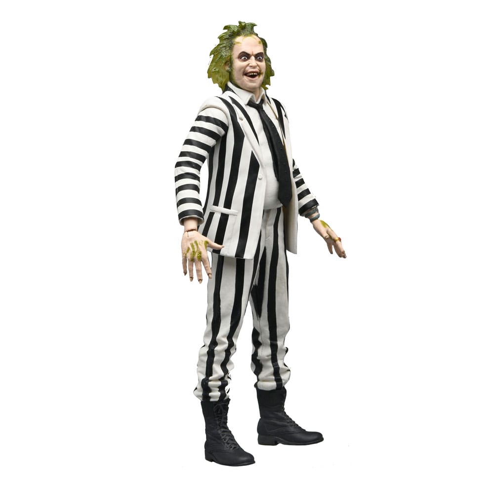 Beetlejuice 1988 Action Figure Beetlejuice Black and White Striped Suit 18 cm 0634482607435