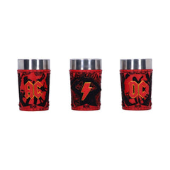 AC/DC Shot Glasses Logo 3-Pack 0801269153359