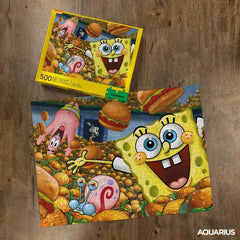 SpongeBob Jigsaw Puzzle Krabby Patties (500 pieces) 0840391120464