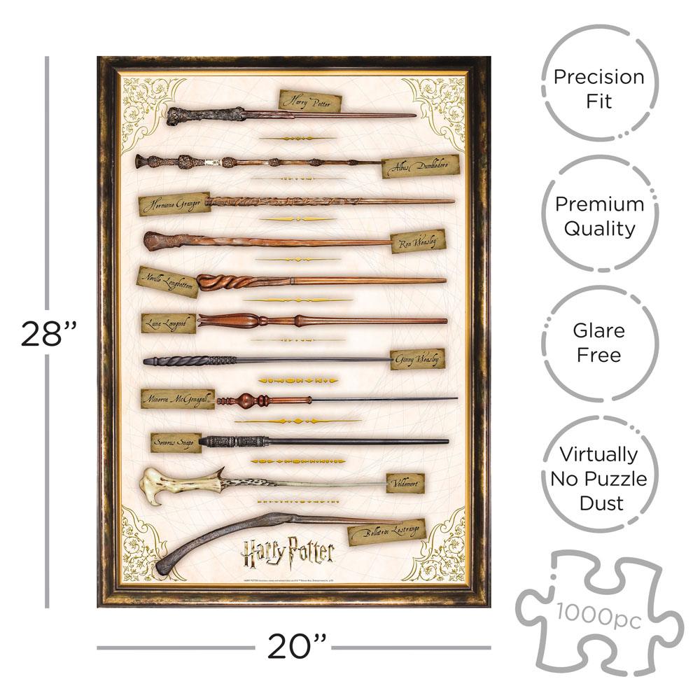 Harry Potter Jigsaw Puzzle Wands (1000 pieces) 0840391137448