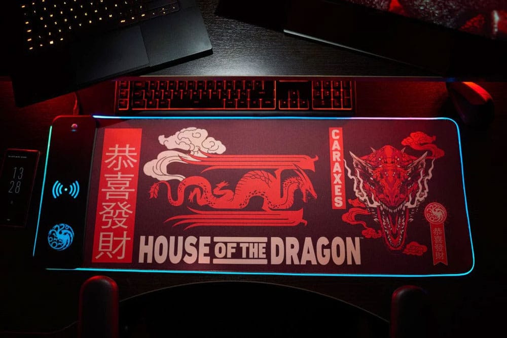 House of the Dragon Mousepad with Mobile Charger 5056280461548