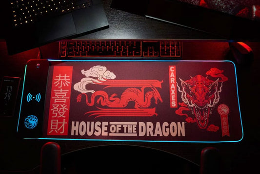 House of the Dragon Mousepad with Mobile Charger 5056280461548