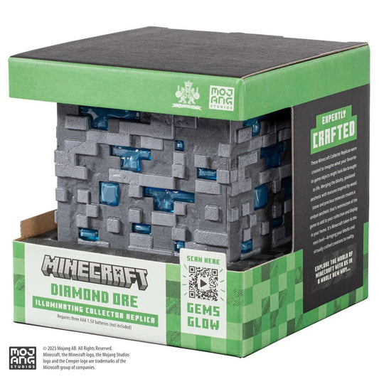 Minecraft Replica Illuminating Diamond Ore Cube 10 cm 0849421009458