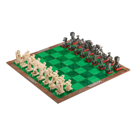 Minecraft Chess Set Overworld Heroes vs. Hostile Mobs 0849421009243