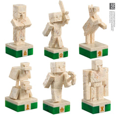 Minecraft Chess Set Overworld Heroes vs. Hostile Mobs 0849421009243