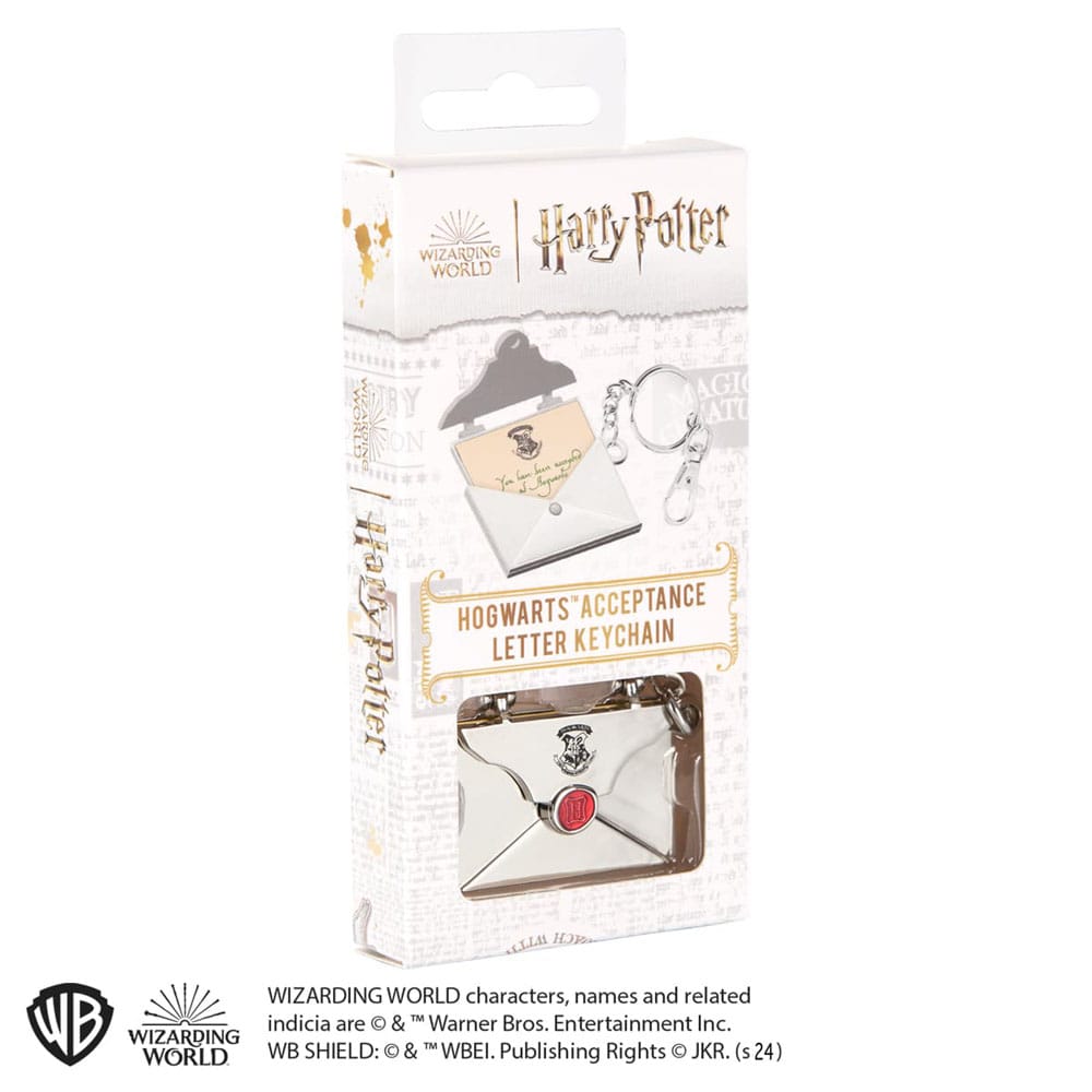 Harry Potter Metal Keychain Hogwarts Acceptance Letter 0849421008956