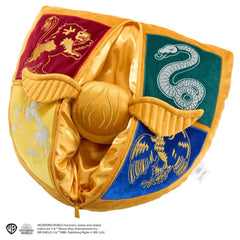 Harry Potter Cushion with Plush Figure Quidditch Crest & Golden Snitch 0849421009816