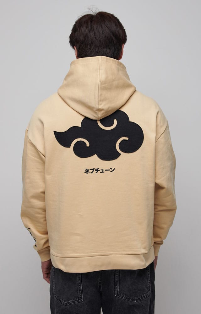 Naruto Shippuden Hooded Sweater Graphic Beige Size S 8718526549003