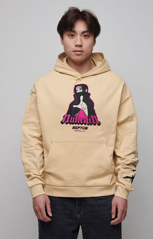 Naruto Shippuden Hooded Sweater Graphic Beige Size S 8718526549003