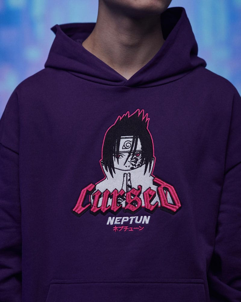 Naruto Shippuden Hooded Sweater Graphic Purple Size S 8718526548945