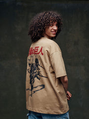 Attack on Titan T-Shirt Graphic Beige Size M 8718526185560