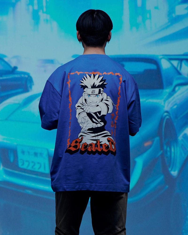 Naruto Shippuden T-Shirt Graphic Blue Size S 8718526549195