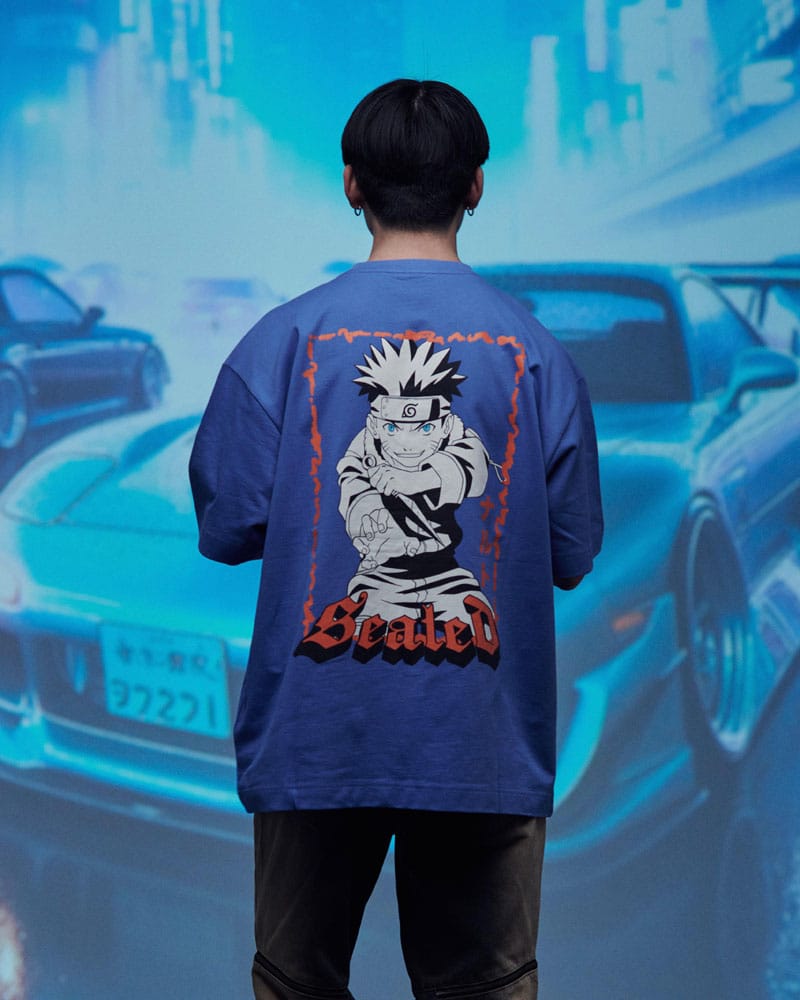 Naruto Shippuden T-Shirt Graphic Blue Size S 8718526549195