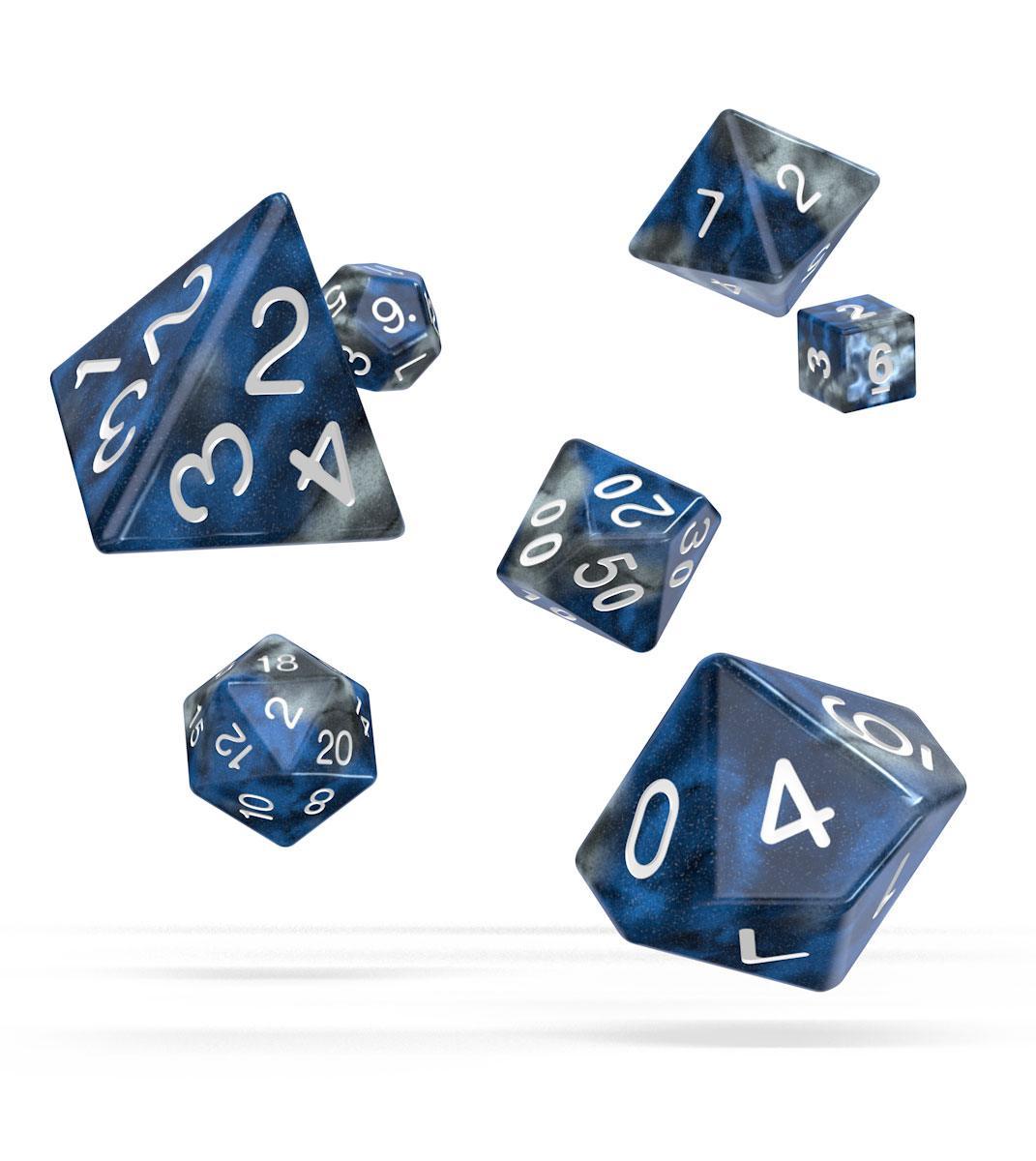 Oakie Doakie Dice RPG Set Gemidice - Liquid Steel (7) - Amuzzi