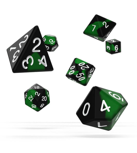 Oakie Doakie Dice RPG Set Glow in the Dark - Biohazard (7) 4056133701402